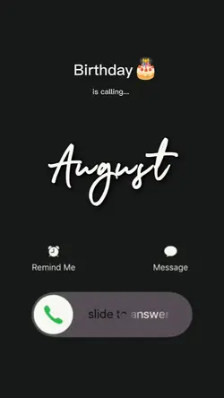 August birthday call
