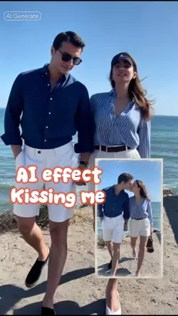AI filter kissing me