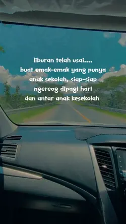 liburan telah usai