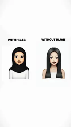 with hijab x without