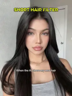 Short hair.