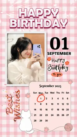 1 SEPTEMBER HBD GIRL