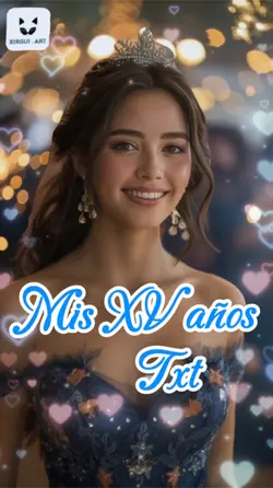 Invitación XV azul
