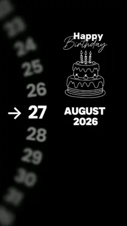 HBD 27 August
