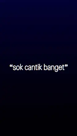 SOK CANTIK BANGET