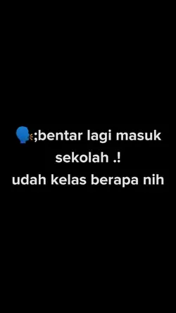 masuk sekolah 