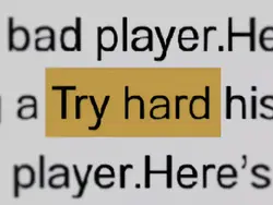 Try hard