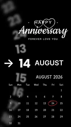 14 AUGUST 2026 ANNIV