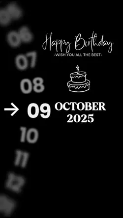 HBD 9 OCTOBER 