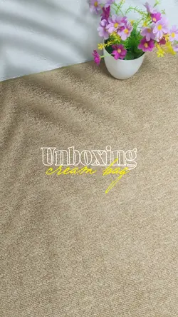 Unboxing Cream Bag