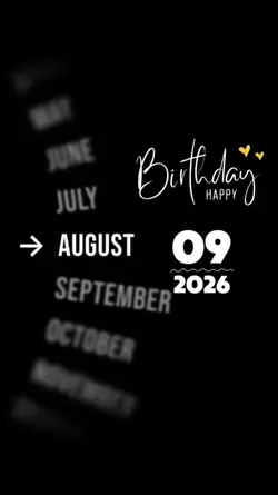 hbd 09 AUGUST 