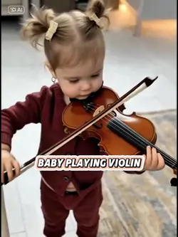 BABY PLAYING VIOLIN