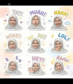 AI stiker wajah
