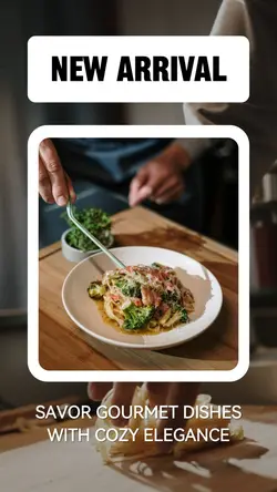 Business Template Minimalist Style
Restaurant and beverage shop Tiktok Ads