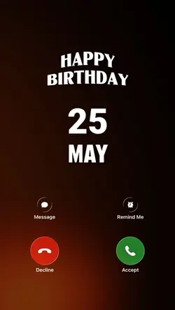 HBD 25 MAY 2026