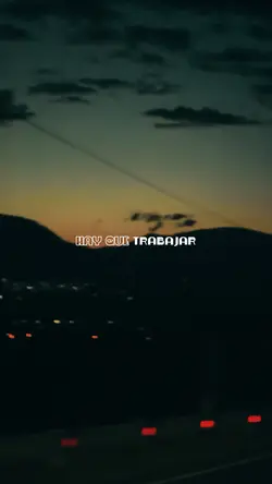 Hay que trabajar 