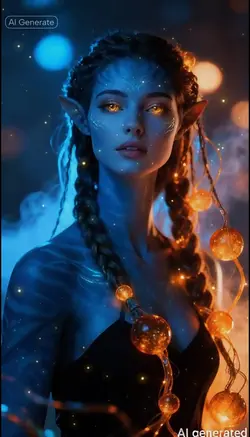 glowing golden eyes