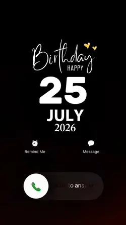 Hbd 25 July 2026 