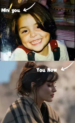 Mini you vs you now