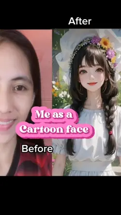 a cartoon face effex
