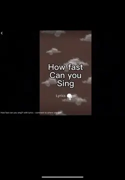 How fast can you…