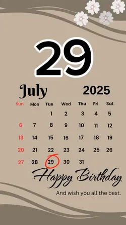 birthday 29 July