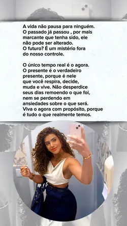 A vida não tem pausa