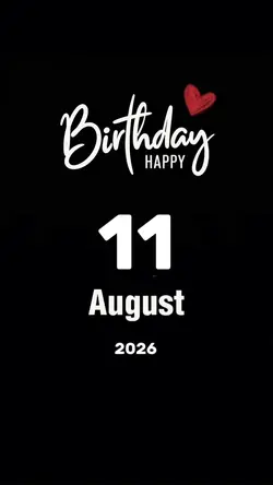 Hbd 11 August 2026 