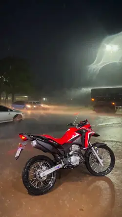 Banho de chuva...
