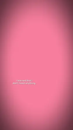 don’t need anything 