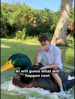 Riding duck