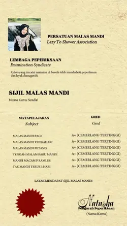 SIJIL MALAS MANDI