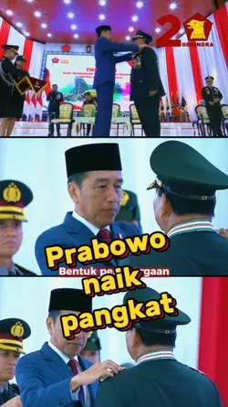 Prabowo naik pangkat