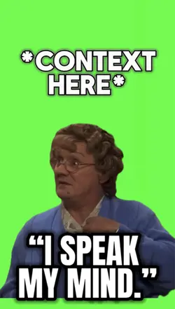 “SPEAK MY MIND.” 