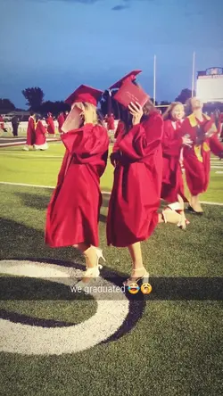 we graduated