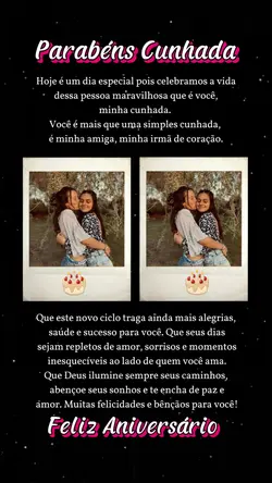 Parabéns Cunhada