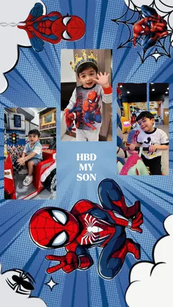 HBD MY SON X SPIDER