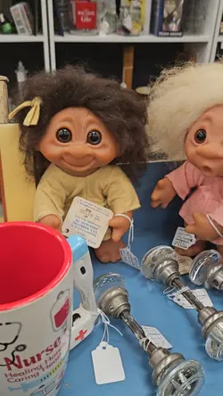 at antique store 
