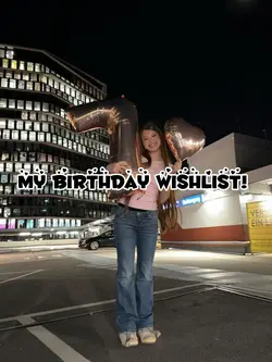 My birthday wishlist