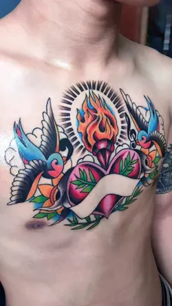 Tattoo old school.