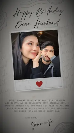 HBD Dear Husband 
