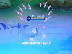 Die w/a smile