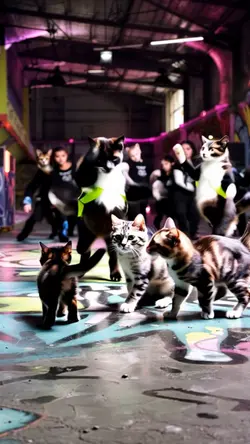 cat and dog dance
