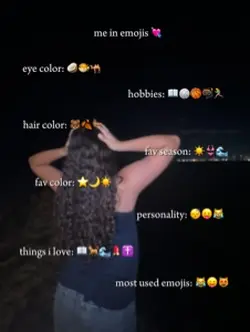 abt me in emojis 🌚
