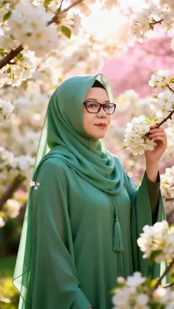 Woman in bloom