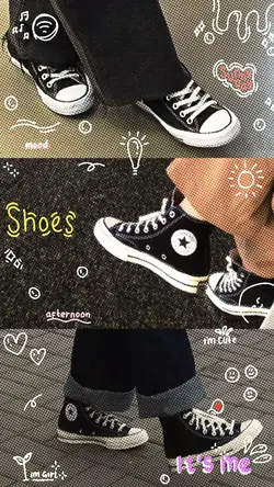 pap sepatu aesthetic
