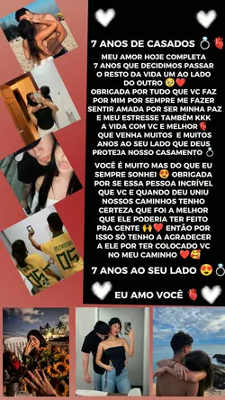 7 anos de casados
