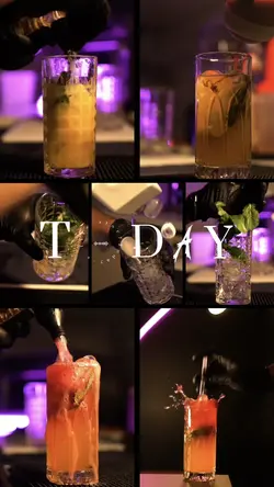 making a drink