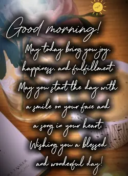 Good morning 