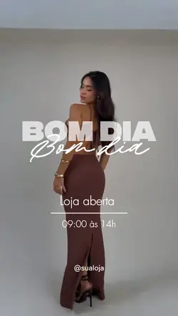 bom dia loja aberta